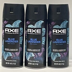 Axe Fine Fragrance Blue Lavender Body Spray - 4oz (Pack of 3)